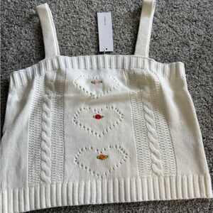 525 America Cream Knit Camisole Tank